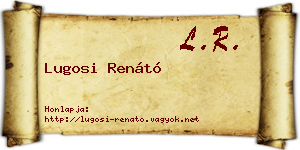 Lugosi Renátó névjegykártya